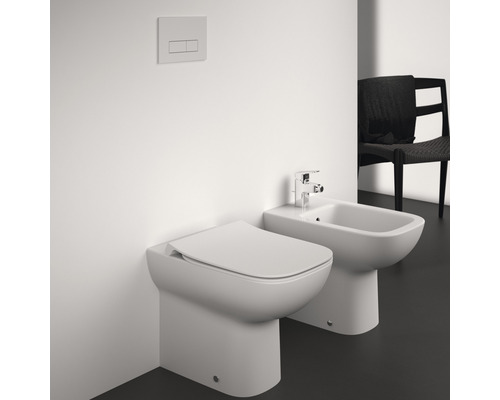 Ideal Standard i.life Een staand toilet, randloos, glanzend wit, zonder toiletzitting, T452501