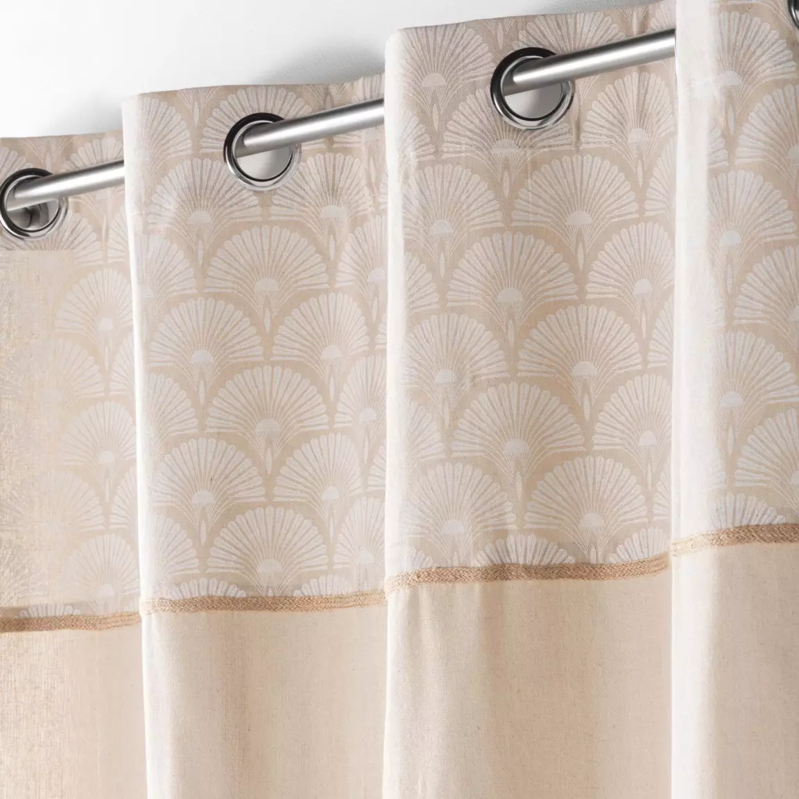 Rideau coton (140 x 240 cm) Bahina Beige