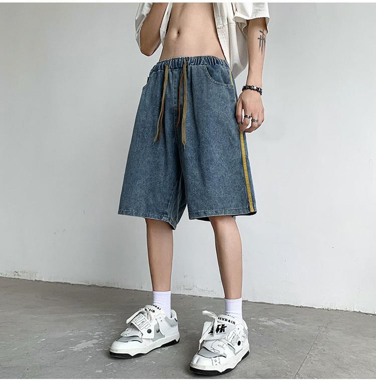 Phoneus - Gestreepte Jorts met elastische taille