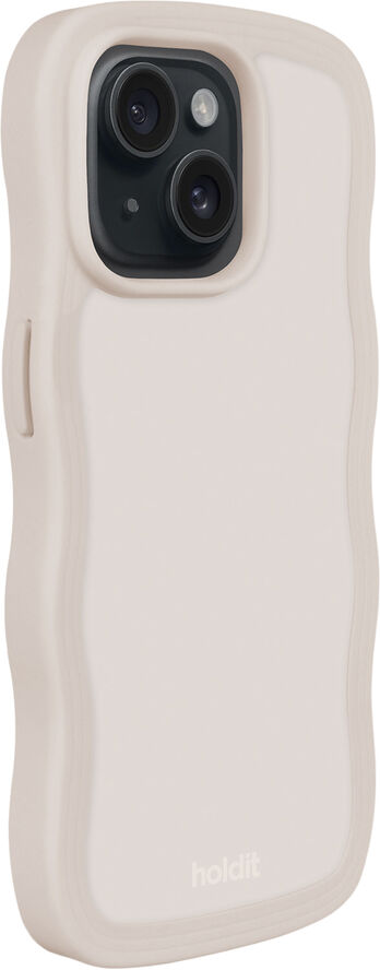 HoldIt Wavy Case iPhone 15/14/13 Beige