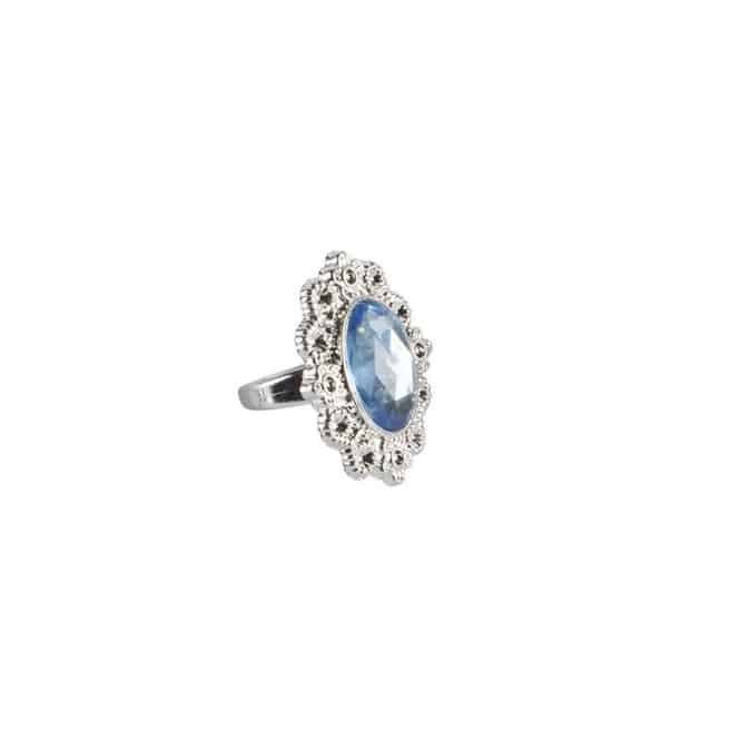 Prinzessinnenschmuck - Set - blau - 4-teilig