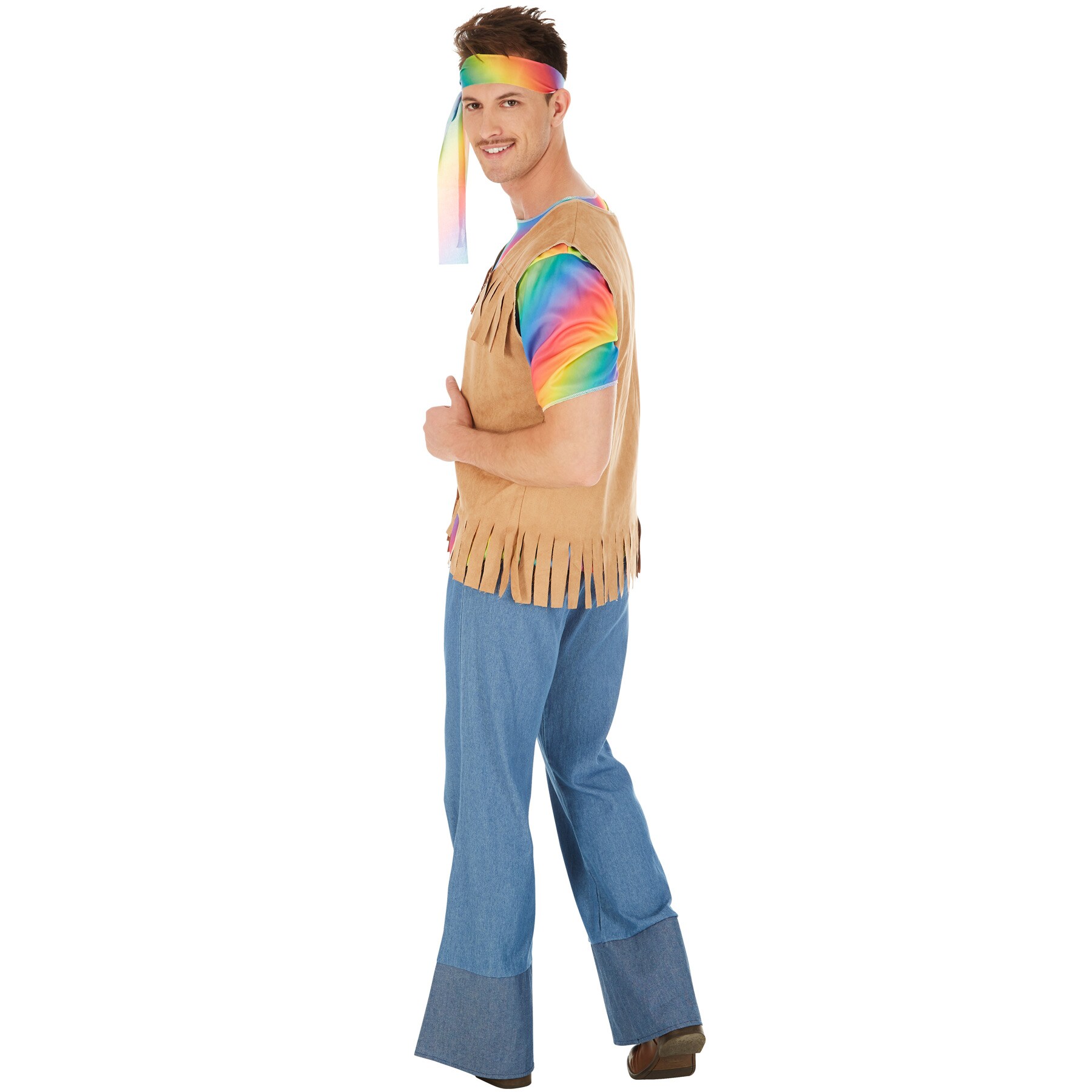 tectake® Herrenkostüm Hippie Peace