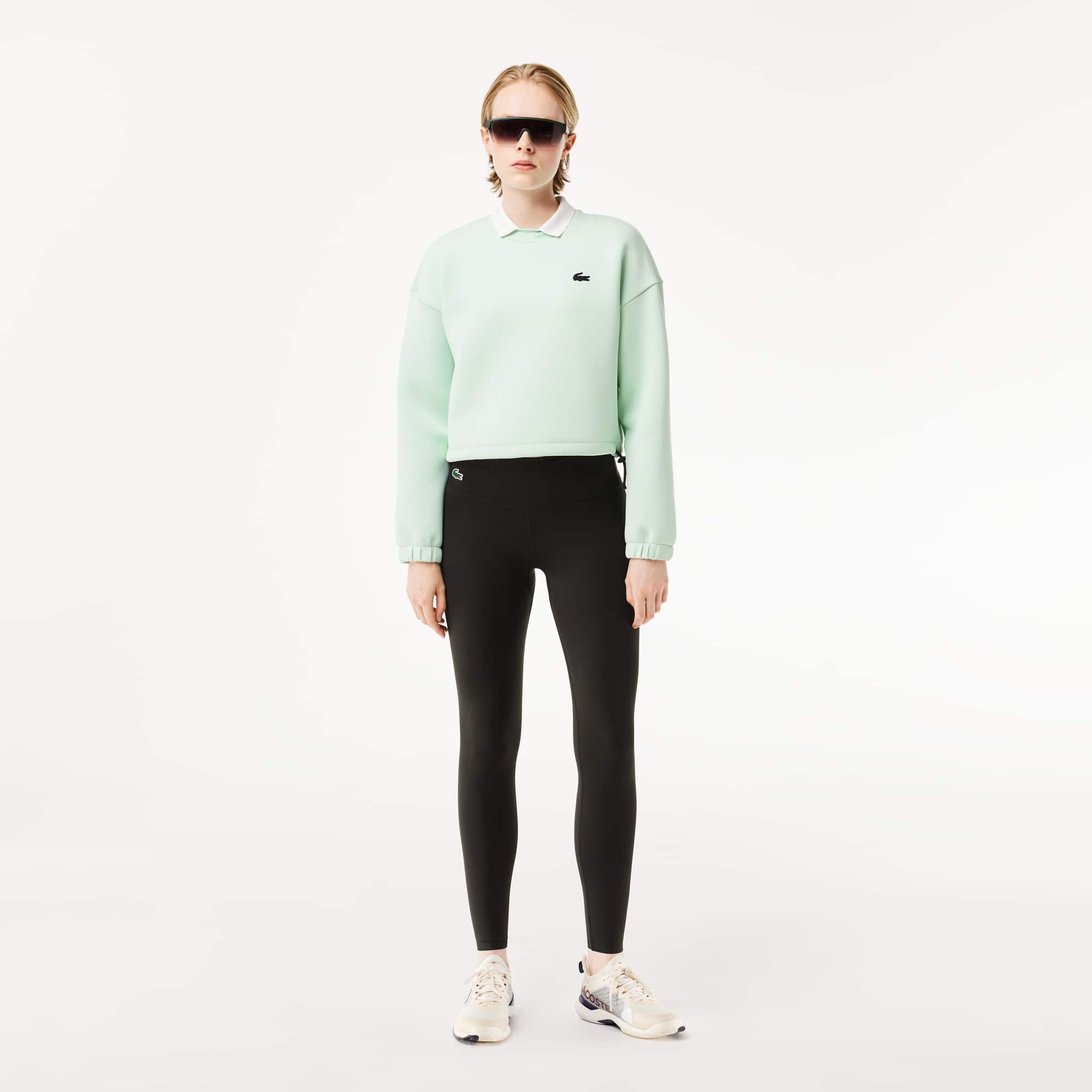 Sweatshirt femme loose fit Lacoste SPORT avec cordon de serrage Sweatshirts - Vert - Lacoste - Femme