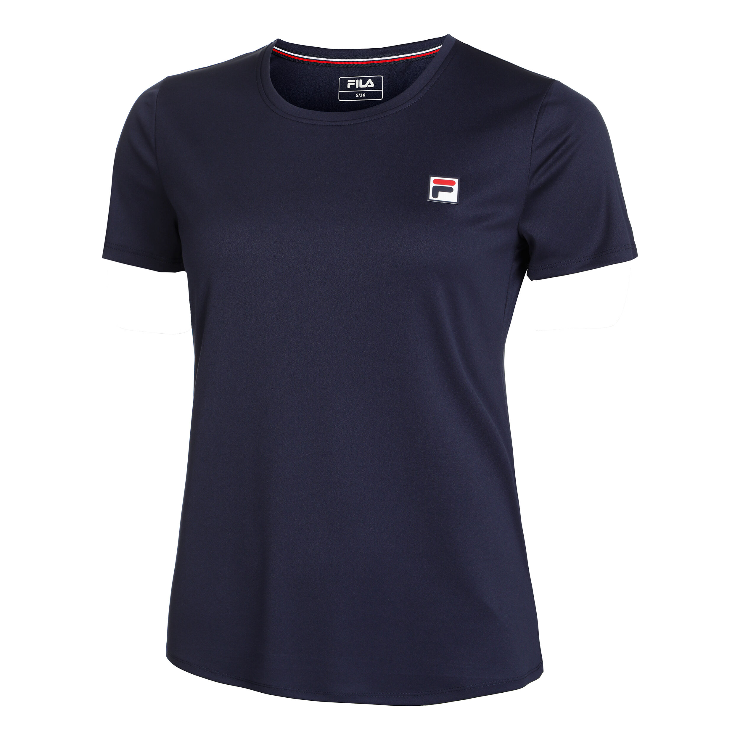 Fila Leonie T-shirt Femmes - Bleu Foncé , Blanc
