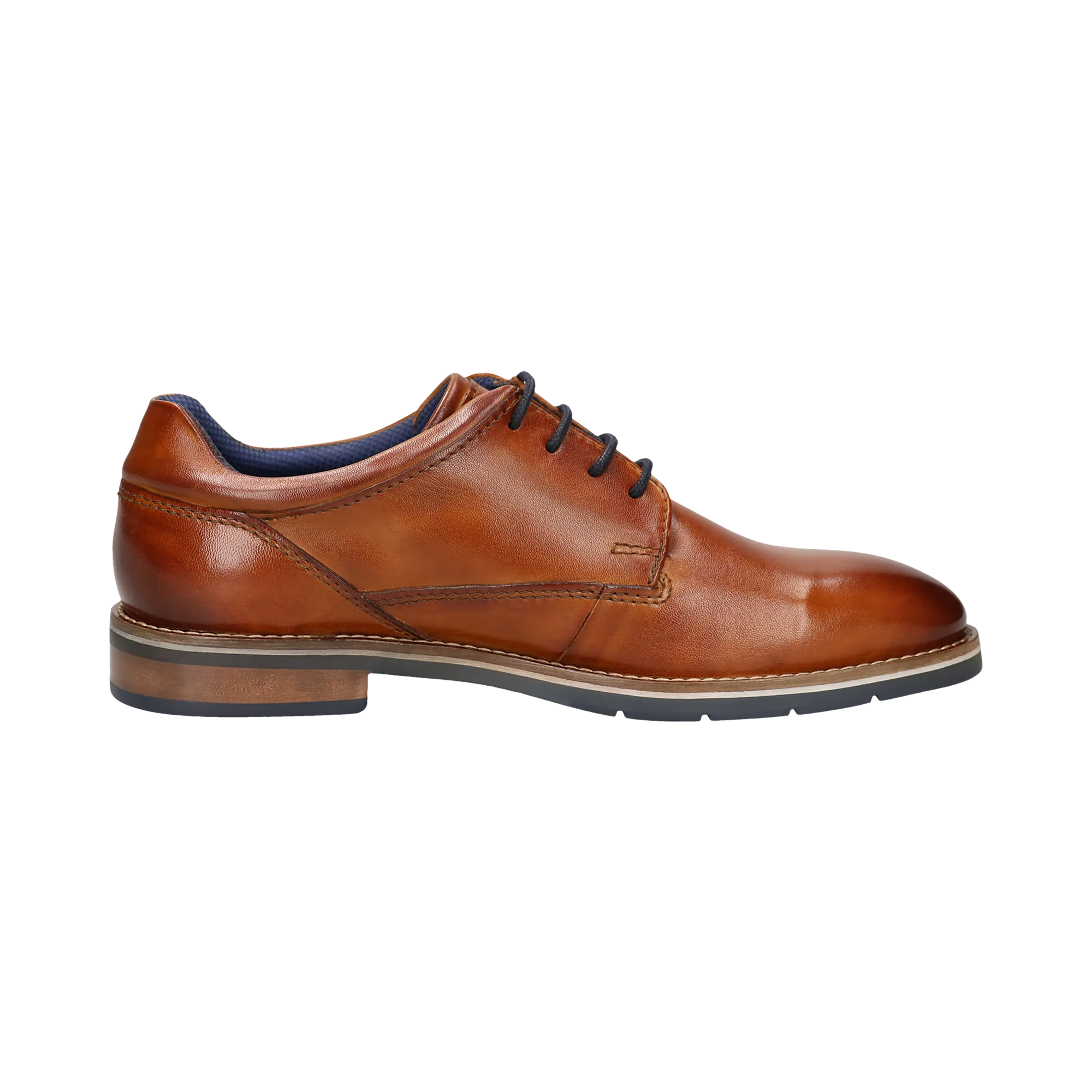 Leder Business Schnürer cognac