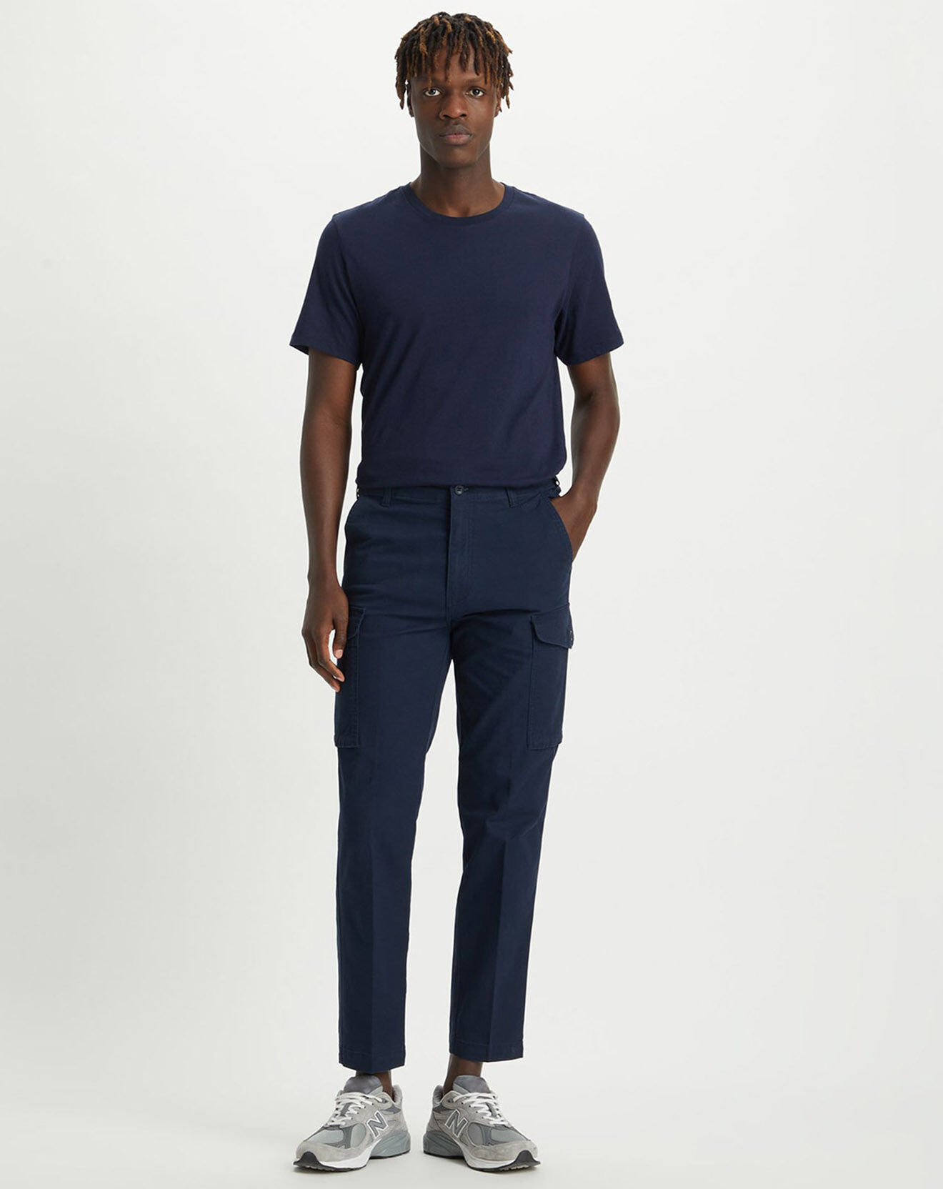 Dockers Pantalon Cargo bleu foncé