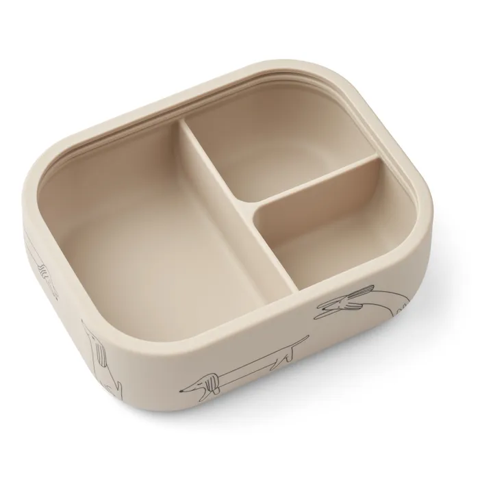 Liewood Lunch-box en silicone Elinda | Dog/Sandy