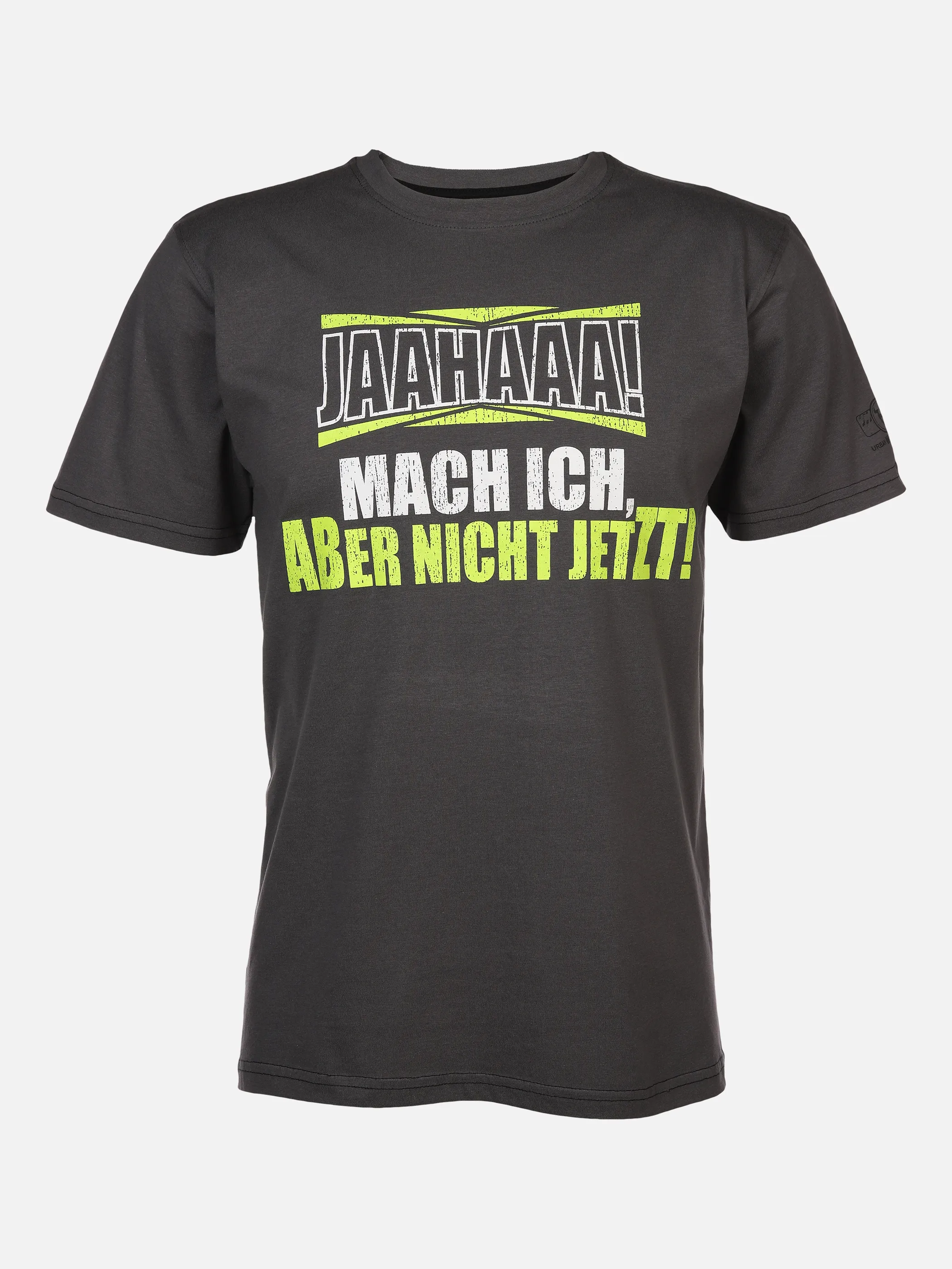 Herren Arbeitsshirt mit Frontspruch