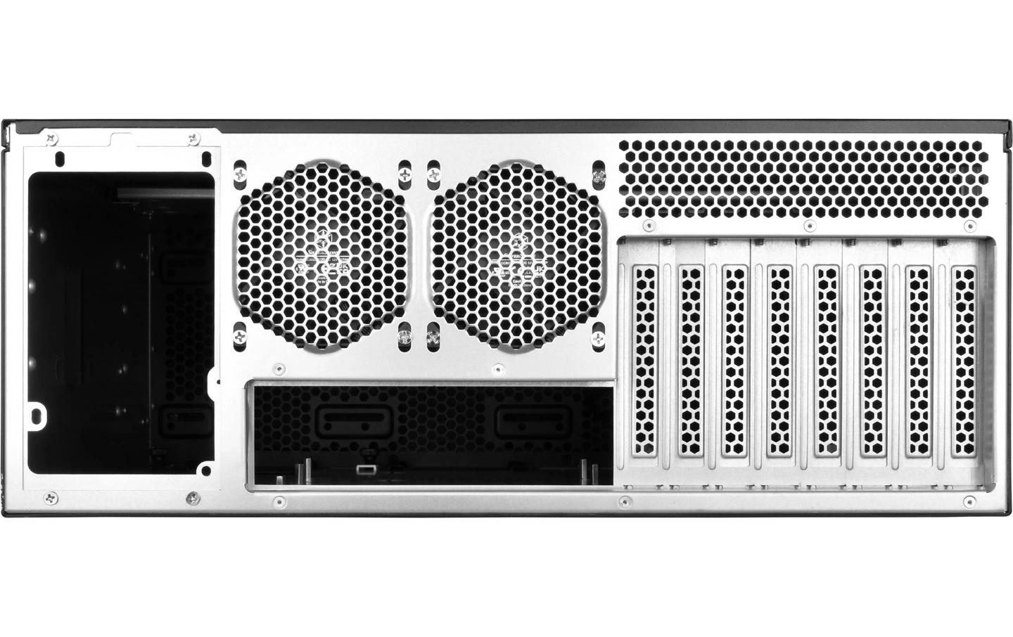 Gehäuse RM44<br>4HE-Rackmount-Servergehäuse mit verbesserter Flüssigkühlkompatibilität