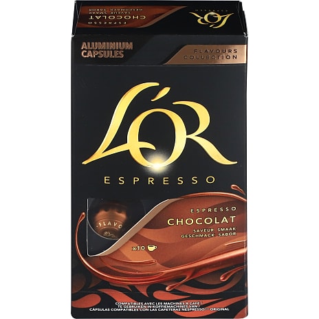 Chocolat kaffekapsler m. chokoladesmag