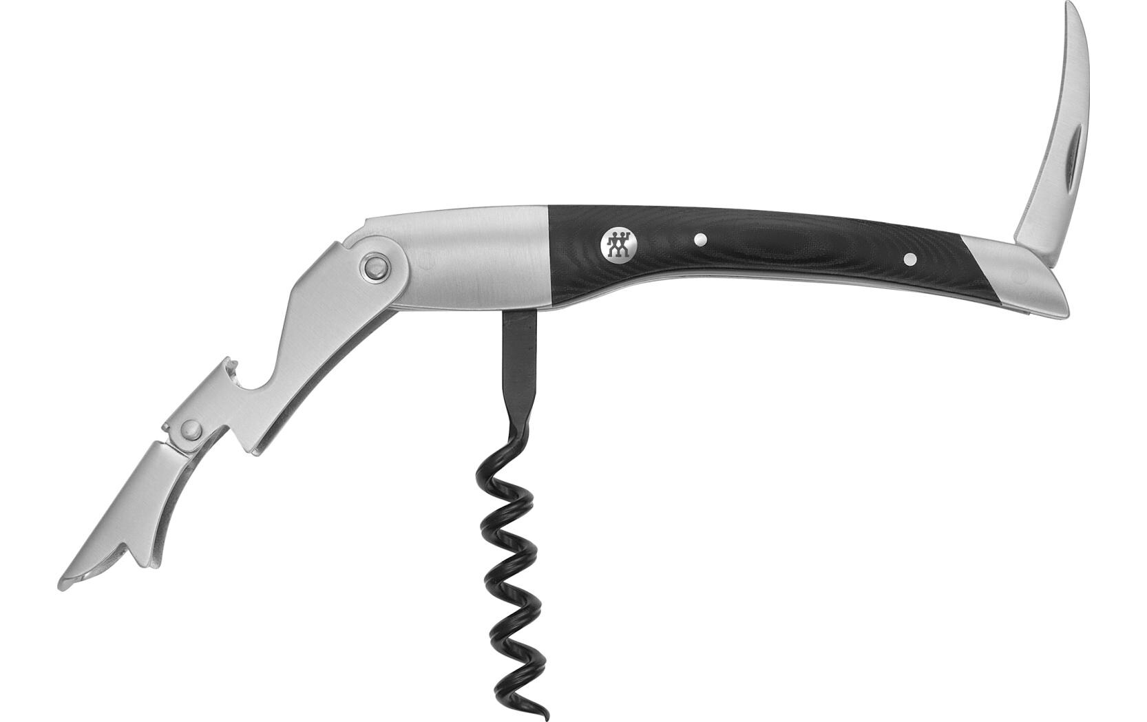 Kellnermesser Classic Matt, 12.1 x 2.6 cmZusammenklappbarer Kellnermesser mit 3-in-1-Funktion