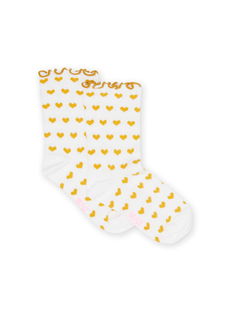 Chaussettes écrues enfant fille