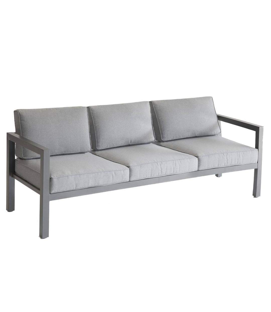 Salon de jardin Azua - 5 Places - Gris graphite
