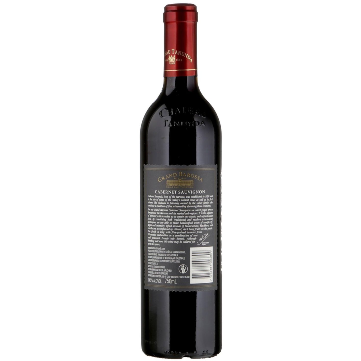 Grand Barossa Cabernet Sauvignon Château Tanunda -75cl