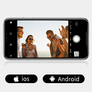 Capture 2S Gimbal 3-Achsen Stabilisator Stativ Halterung 320° Schwenkbar für Smartphone und GoPro - Schwarz