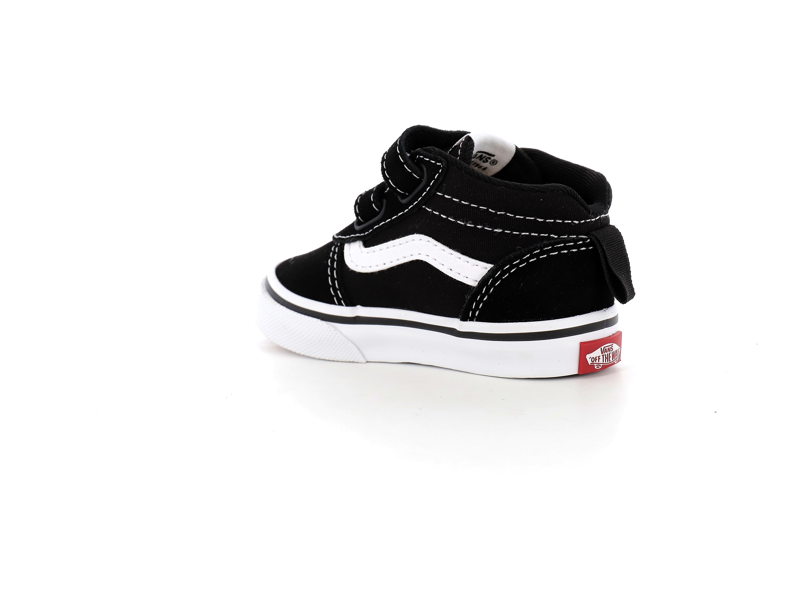 Vans-TD WARD MID V Matières combinées Noir Blanc