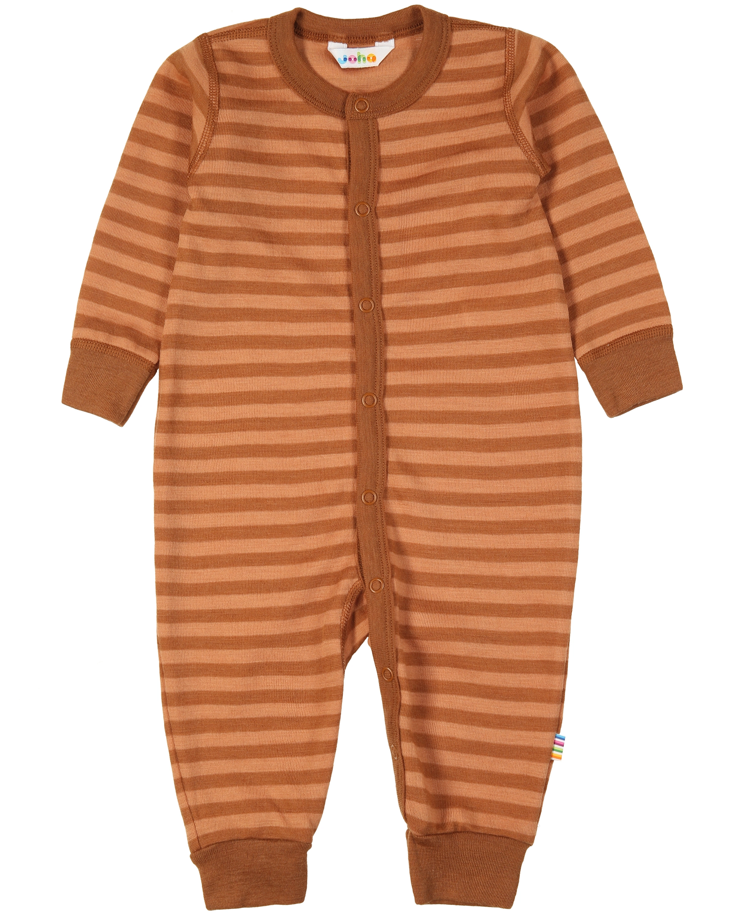 Strampler 618 - STRIPE ohne Fuß in copper