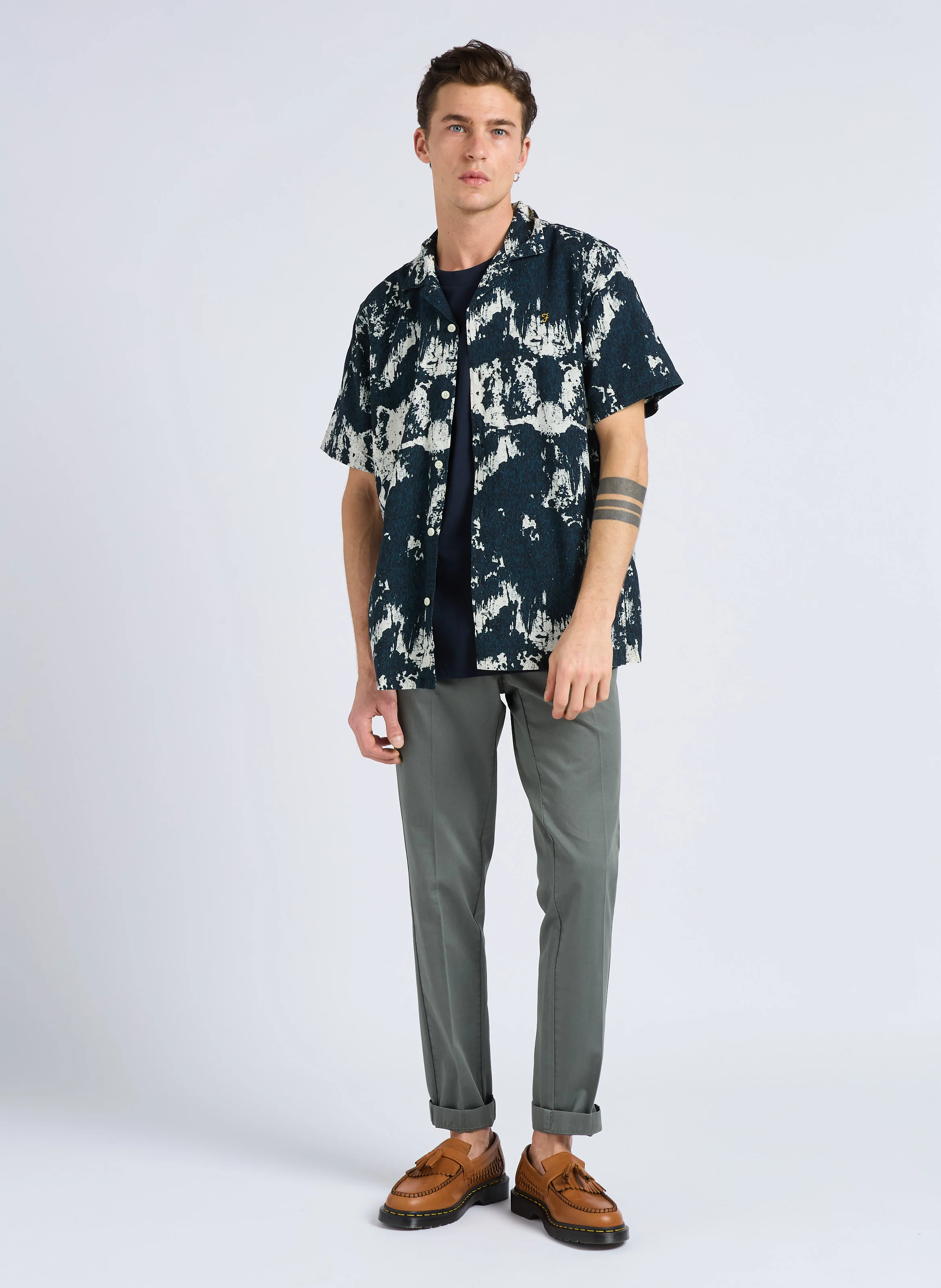STACY - Tee-shirt col rond en coton bio| Bleu