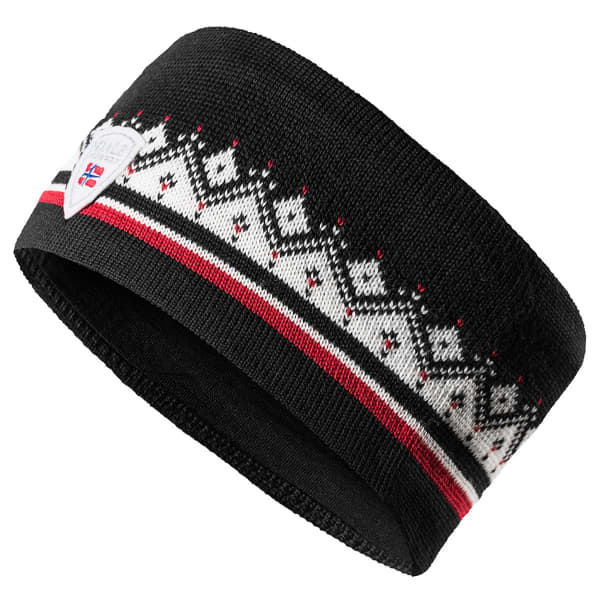 Bandeau ski DALE OF NORWAY MORITZ HEADBAND DARK CHARCOAL RASPBERRY OFFWHITE