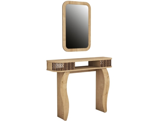 CONCEPT1 - Console Damla chêne 105 x 30 x h85cm