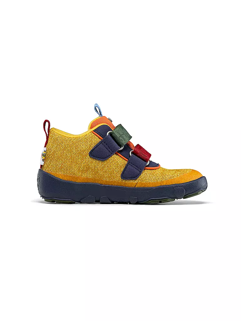AFFENZAHN Kinder Barfußschuhe - Übergangsschuhe KNIT HAPPY Paradiesvogel gelb