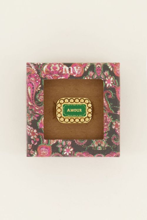 Bold Spirit ring groene amour bedel