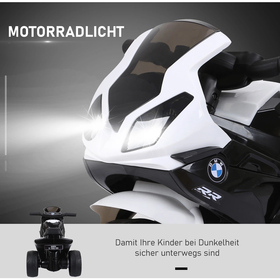 HOMCOM Kindermotorrad BMW S1000RR schwarz