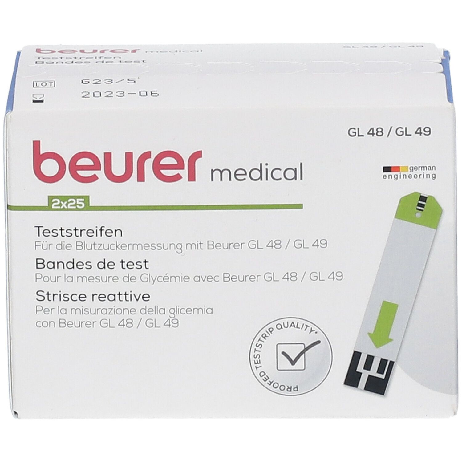 beurer Teststreifen GL48/49