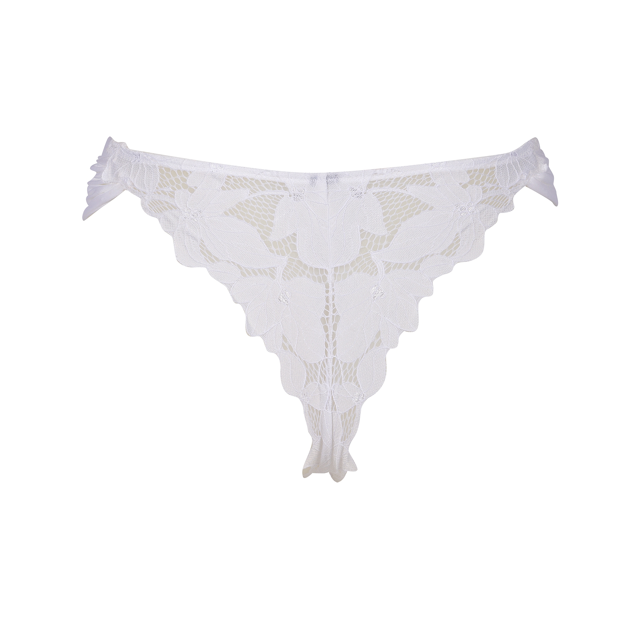 After Eden String »Morgan«, Florale Spitze, Riemchendetails, feminin, bequem, elastisch, eng
