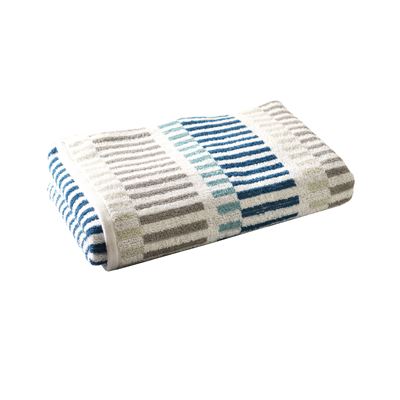 Linge de toilette à rayures multicolores - 500 g/m² - BECQUET CRÉATION