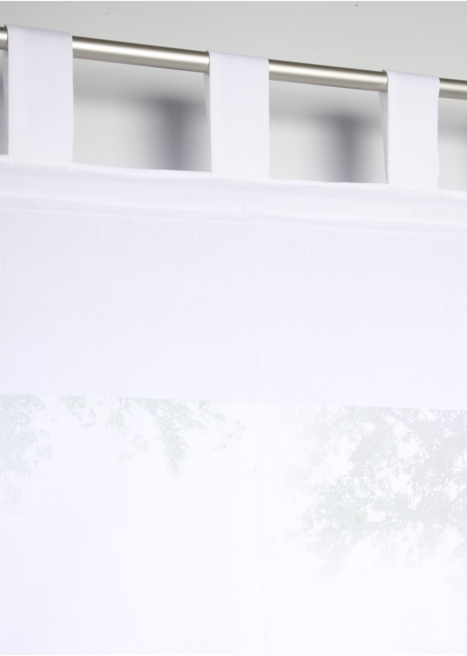 Store bateau semi-transparent avec bordure au crochet