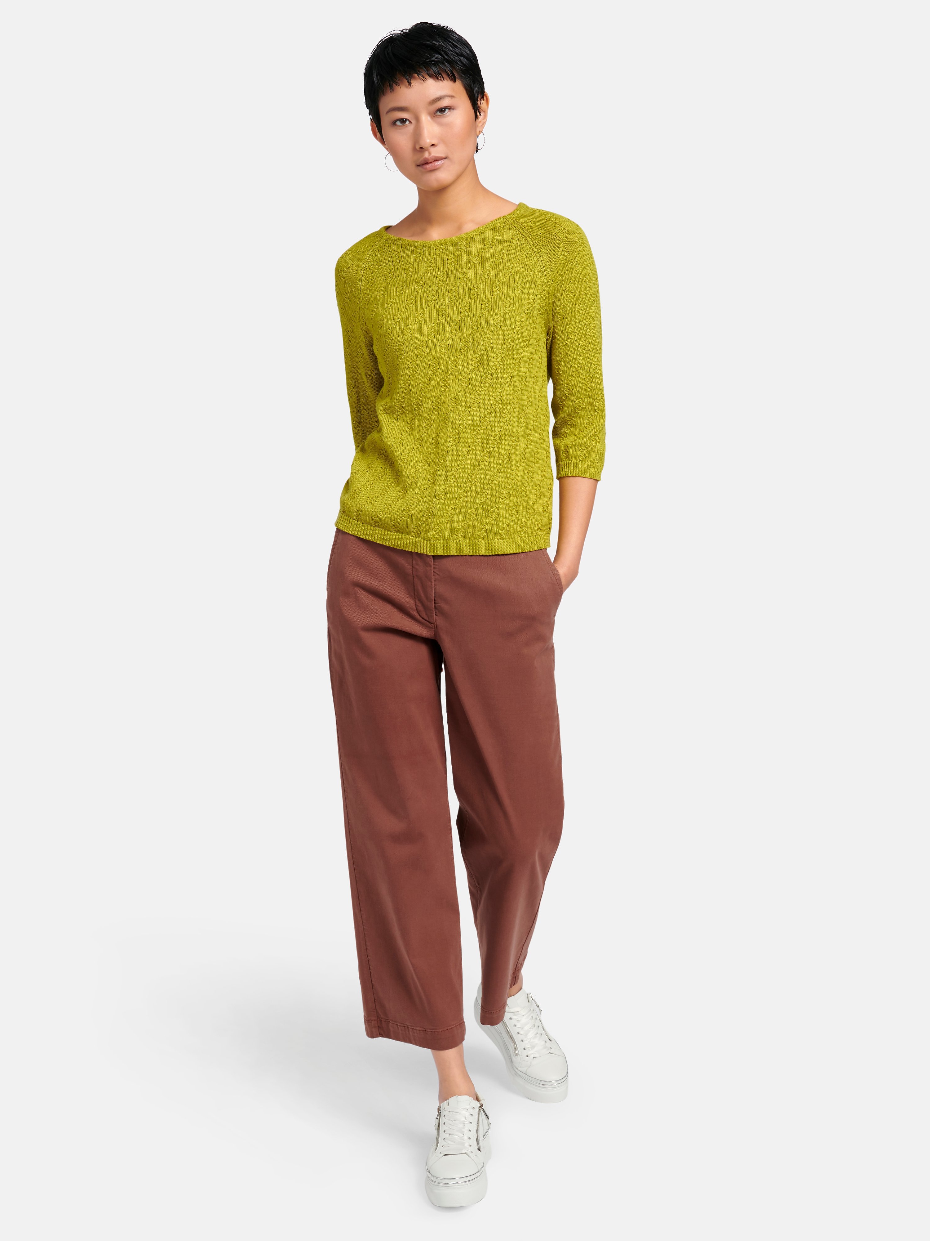 Rundhals-Pullover aus 100% SUPIMA®-Baumwolle
