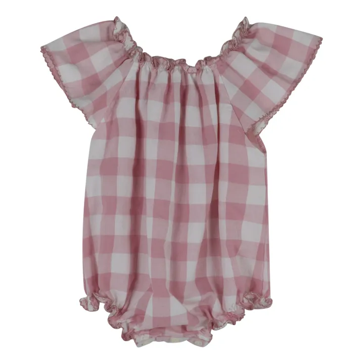 Babe & Tess Barboteuse Vichy Jessica | Rose