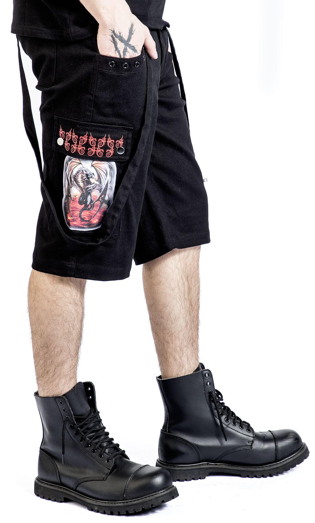 Gothicana X Anne Stokes - Short | Gothicana by EMP Short
