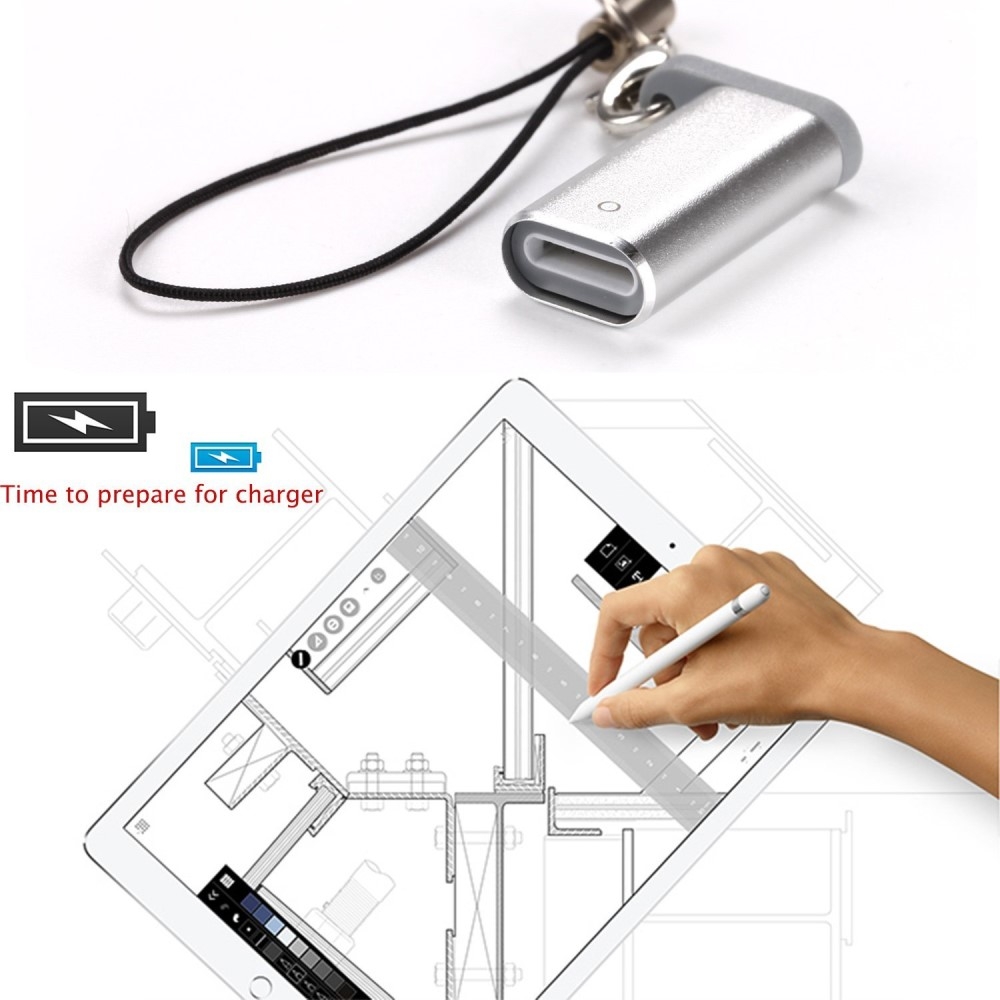 Lightning Lade Adapter für iPad Pro Apple Pencil (1. Generation) mit Schlüsselanhänger