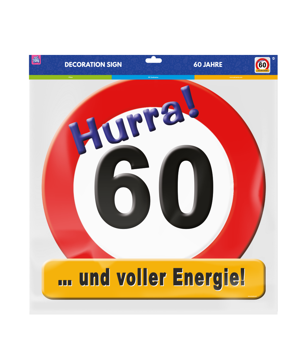 Deurbord 60 Jahre 50cm