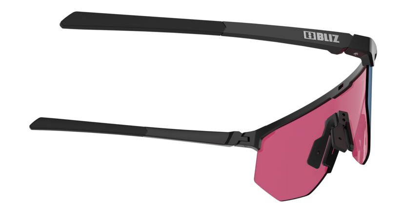 Bliz Hero Small Cykelbriller Matsort med Blå/Lilla Linse