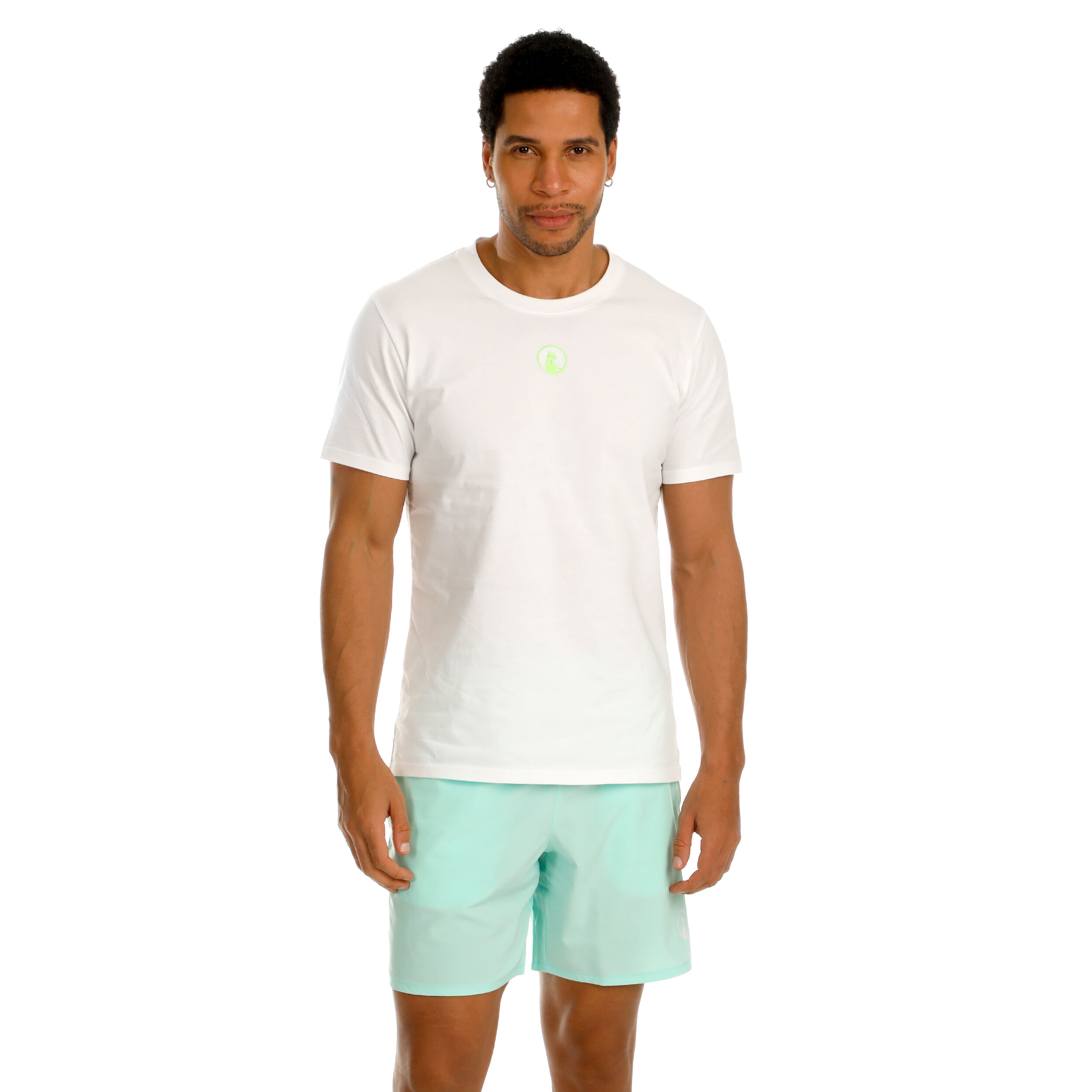 Quiet Please Wild Collage T-shirt Hommes - Blanc , Multicouleur