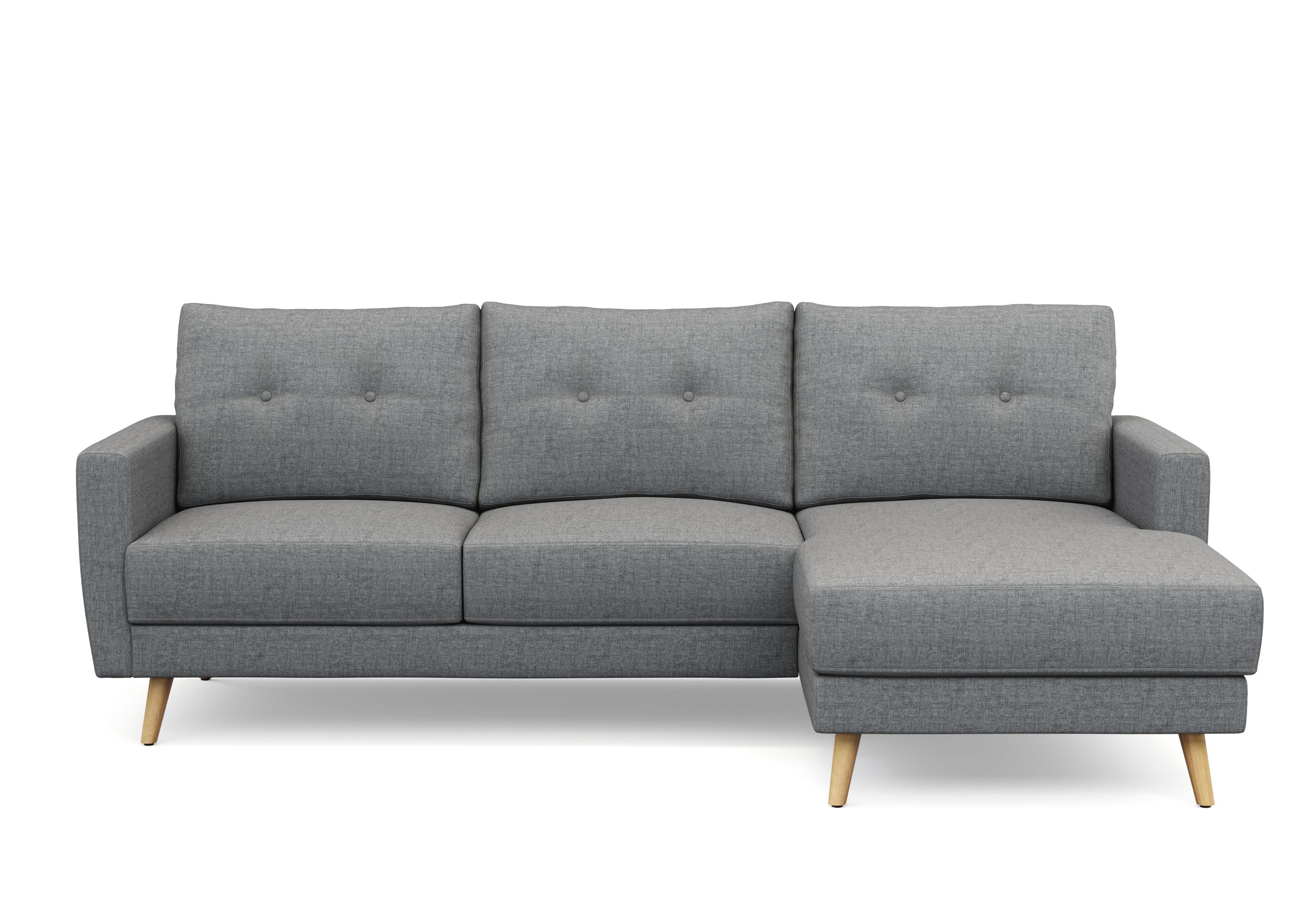 Ecksofa MANDY rechts grau