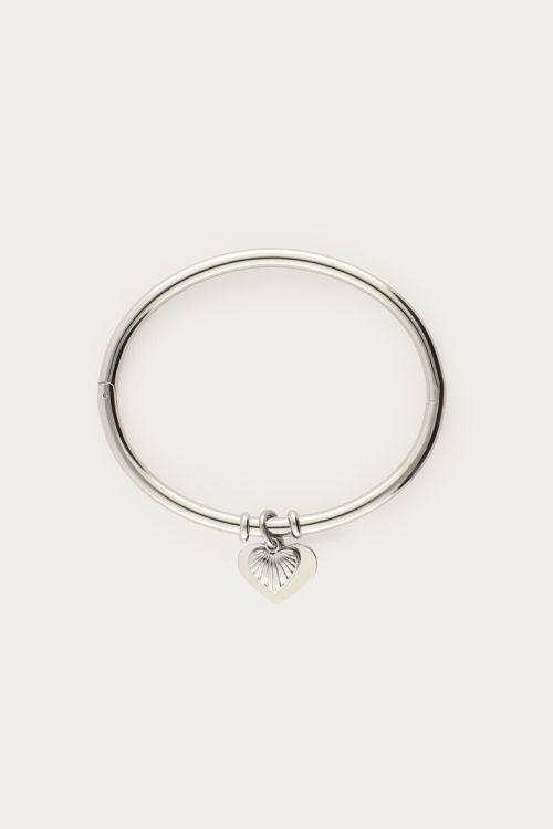 Gratitude bangle met hartjes