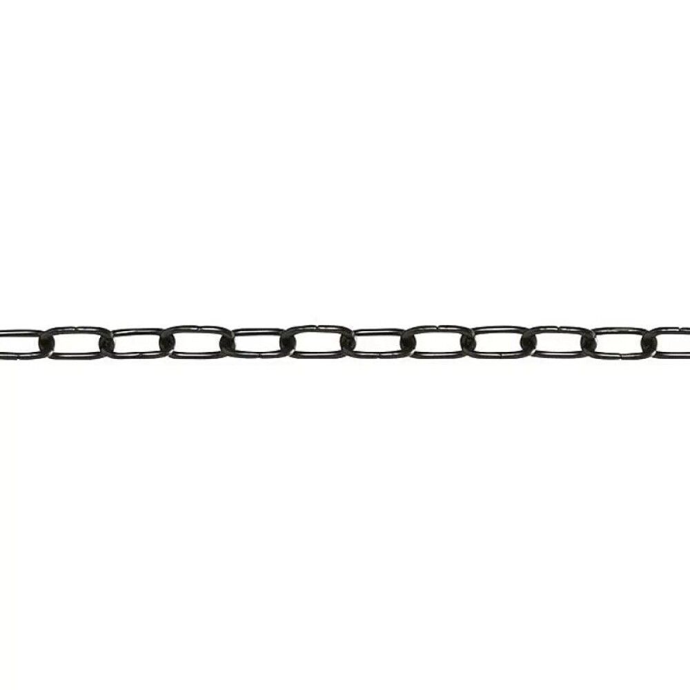 RINGKJEDE STABILIT KORTLEDET SORT 2 MM PR. M