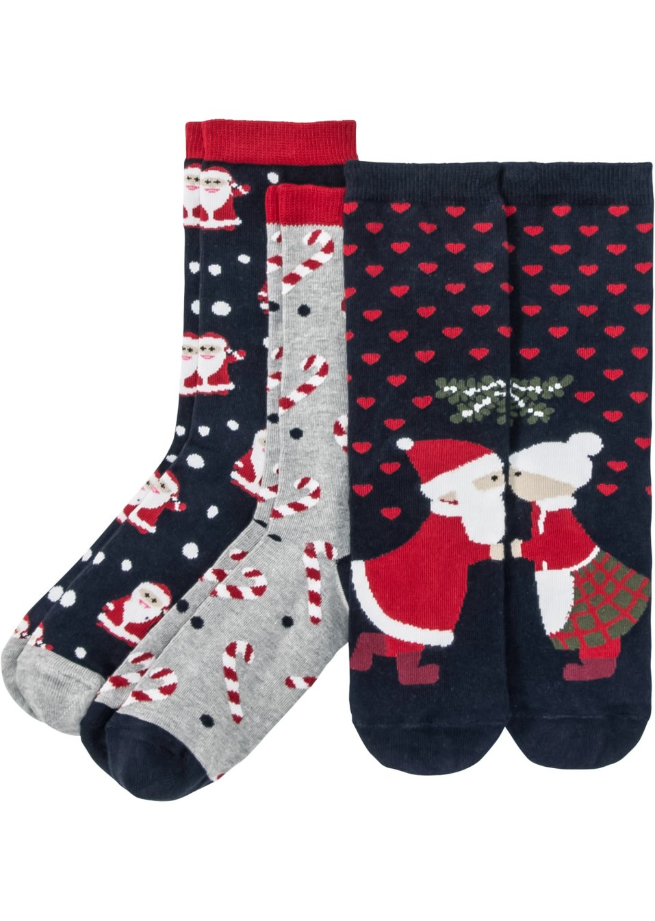 Lot de 3 paires de chaussettes de Noël