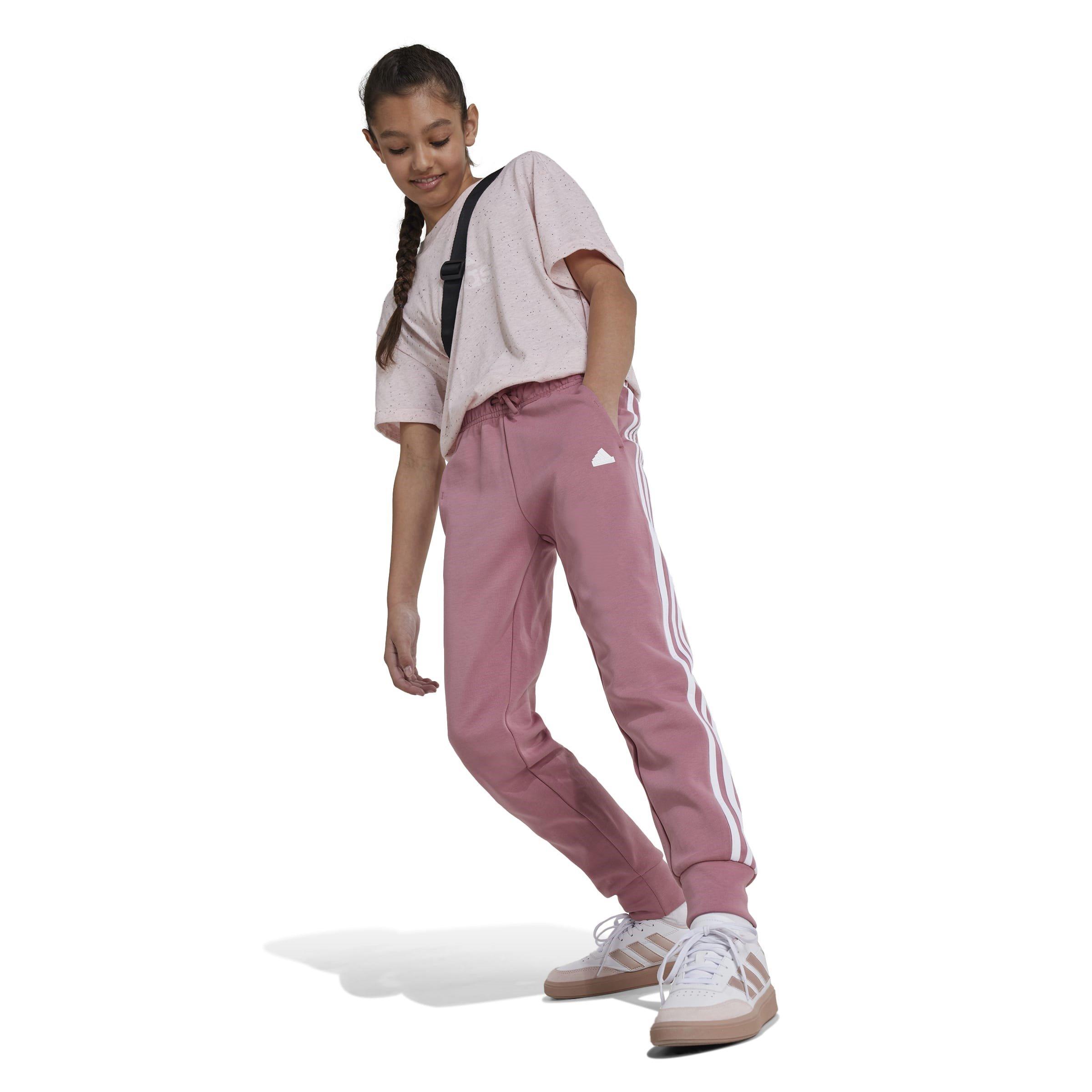 adidas Future Icons 3-Stripes Cotton Tracksuit Bottoms Juniors