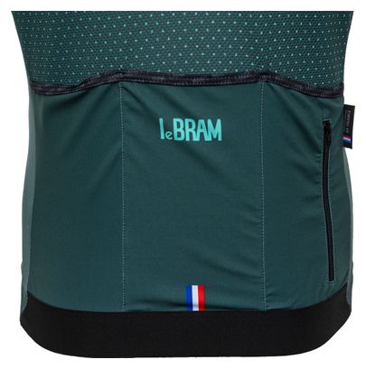 Maillot Manches Courtes LeBram Portillon Vert Coupe Ajustée