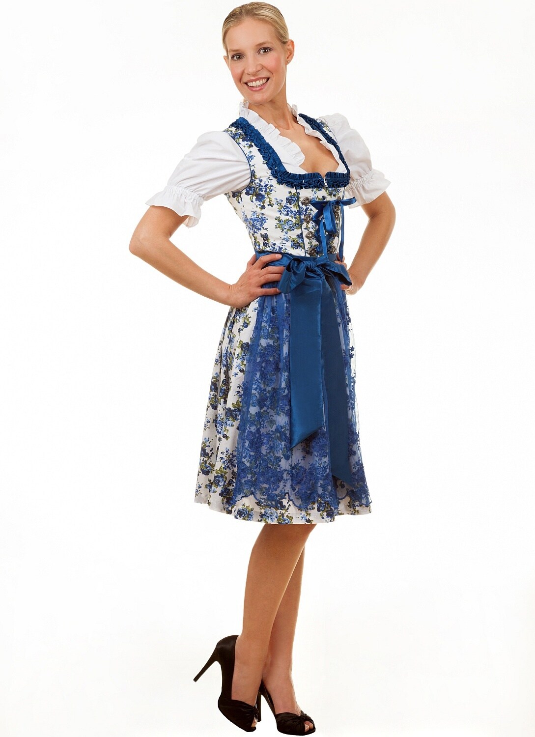 Midi Dirndl 2-teilig Estefania Blumen