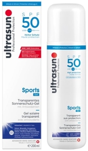 Ultrasun Sports Gel SPF 50, 200 ml