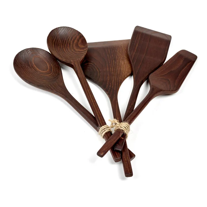 Serax Outils de cuisine Pure en bois - Set de 5