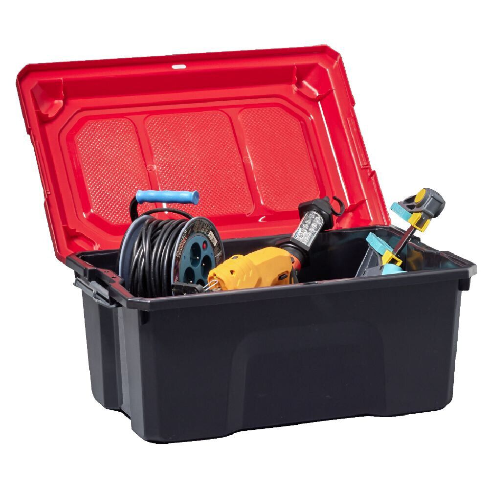 Malle de rangement 38,5x58xH34cm plastique x2