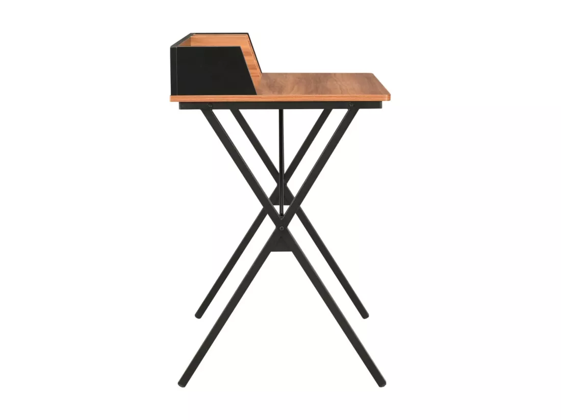 Bureau Noir et marron 80x50x84 cm