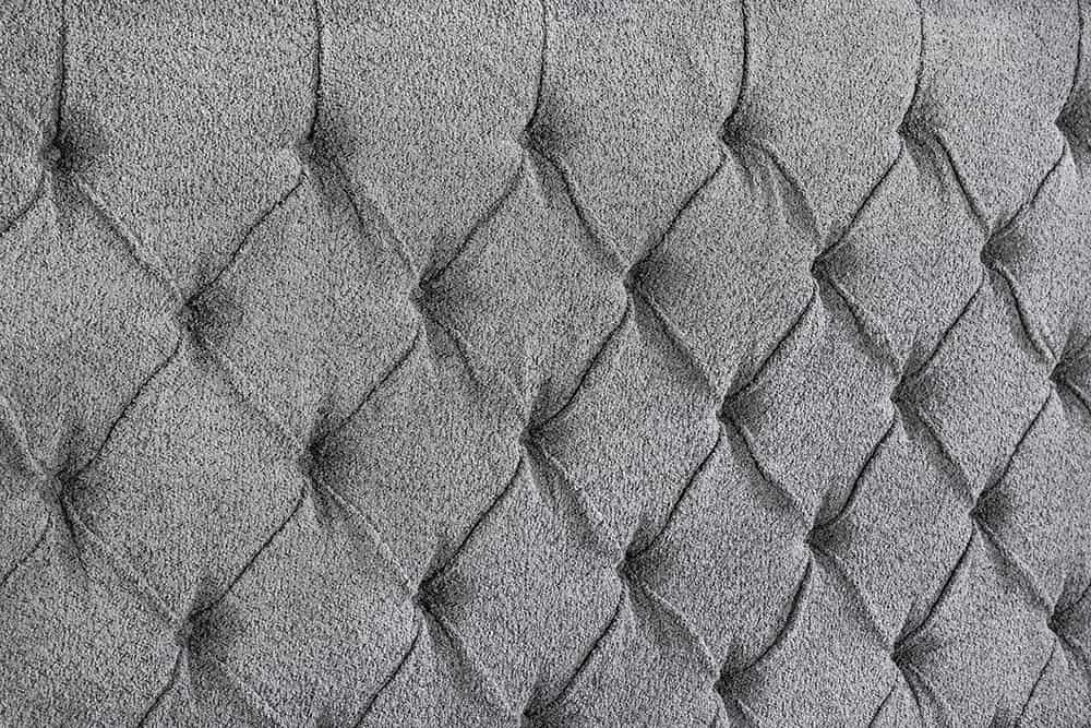 Design Boxbett PARIS 180x200 cm grau Bouclé Chesterfield
